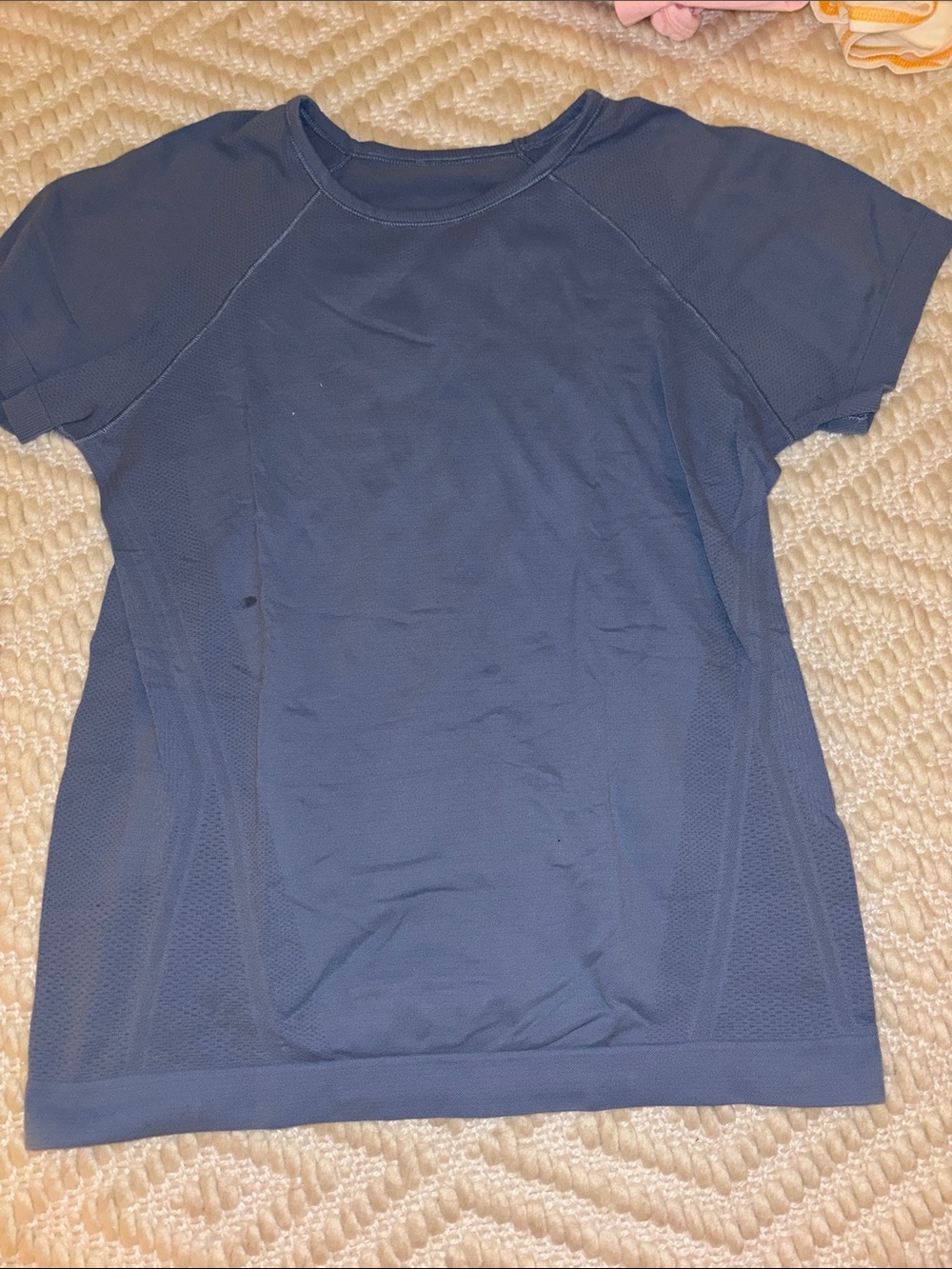Athleta Navy Short Sleeve Active Tee